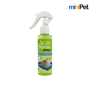 Minipet (มินิเพ็ท) สเปรย์ดับกลิ่นทรายแมว Cat Litter Spray กลิ่นเลมอน บรรจุ 120 มล.