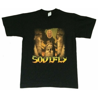 เสื้อยืด พิมพ์ลายรูปปั้น Soulfly 2006 Tour สีดํา สไตล์ฮิปฮอป คลาสสิก ของขวัญวันเกิด