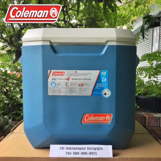 กระติกน้ำแข็ง Coleman Xtreme4 Wheeled Cooler 40ควอร์ต/37ลิตร - โคลแมน Xtreme Cooler Camping แคมปิ้ง 
