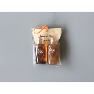 ชุดสบู่เหลว+แชมพูกาแฟ (Travel Set) 60 ml. ตราอยู่อย่างน่าน