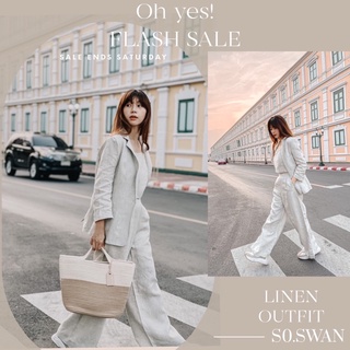 Blazer linen set ชุดทำงานลินินพรีเมี่ยมแท้100%