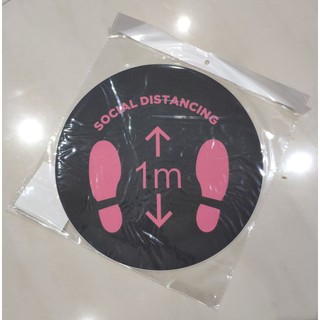 สติ๊กเกอร์เว้นระยะห่าง/สติ๊กเกอร์ PVC/ Sticker Social distancing