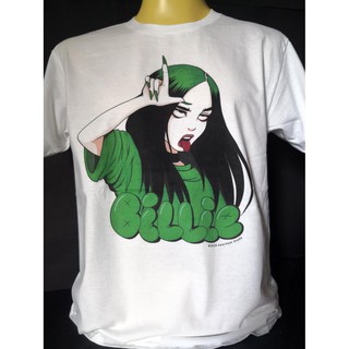 เสื้อวงนำเข้า Billie Eilish Pirate Baird OConnell Rap Hiphop Pop Rock T-shirt