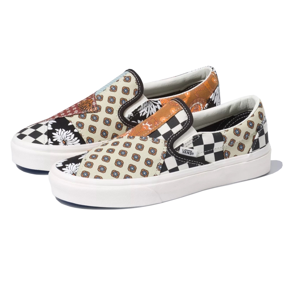 vans tiger patchwork era slip on