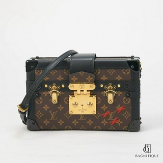 LOUIS VUITTON PETITE MALLE BROWN CANVAS GHW