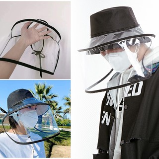 Newyorkcity ღ Adjustable Anti Droplet Full Face Cover Cover Visor Shield