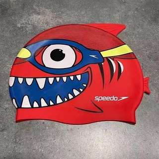 หมวกว่ายน้ำซิลิโคน speedo ผลิตจากซิลิโคน นุ่มใส่สบายนะคะรุ่นนี้ ประมาณ2-10ขวบใส่ได้จ้า