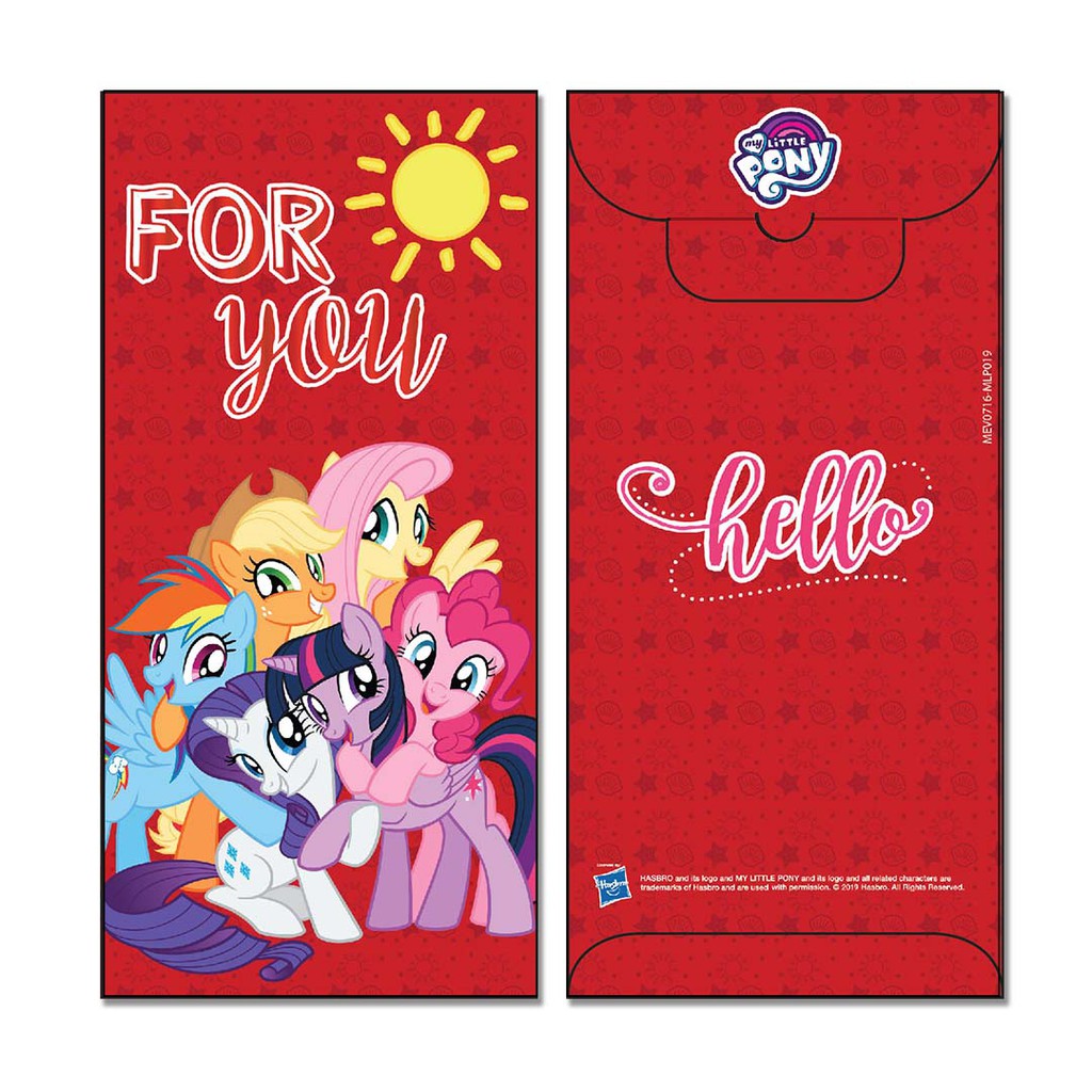SOMETHING SWEET CARDS - MONEY ENVELOPES MEDIUM - ANGPAO - MY LITTLE PONY - MLP019