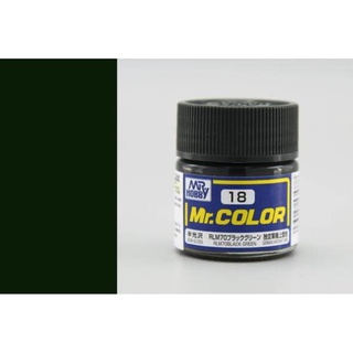 สีสูตรทินเนอร์ Mr.Color C18 RLM70 black green