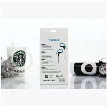 หูฟังโทรศัพท์มือถือแบบแขวนหู เสียงเบสสเตอริโอพร้อมไมโคโฟน หูฟัง3.5 ทั่วไป