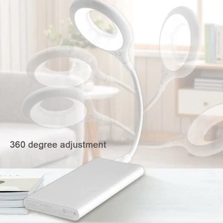 โคมไฟตั้งโต๊ะ LED แบบพกพา พับได้ 5V USB สว่างมาก ป้องกันสายตา สําหรับเดินทาง