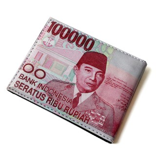 Shopee 9.9 SUPER Toy Money Wallet 100k กระเป๋าสตางค์เด็ก หนังสังเคราะห์ สองพับ กระเป๋าสตางค์ร้อยพันใบ