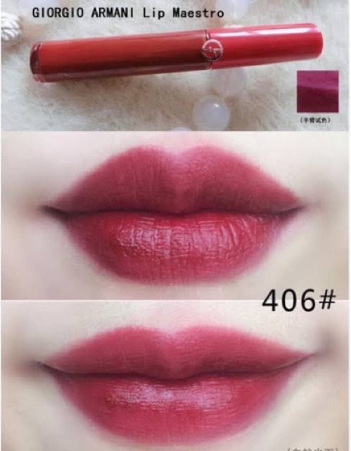giorgio armani lip maestro 406