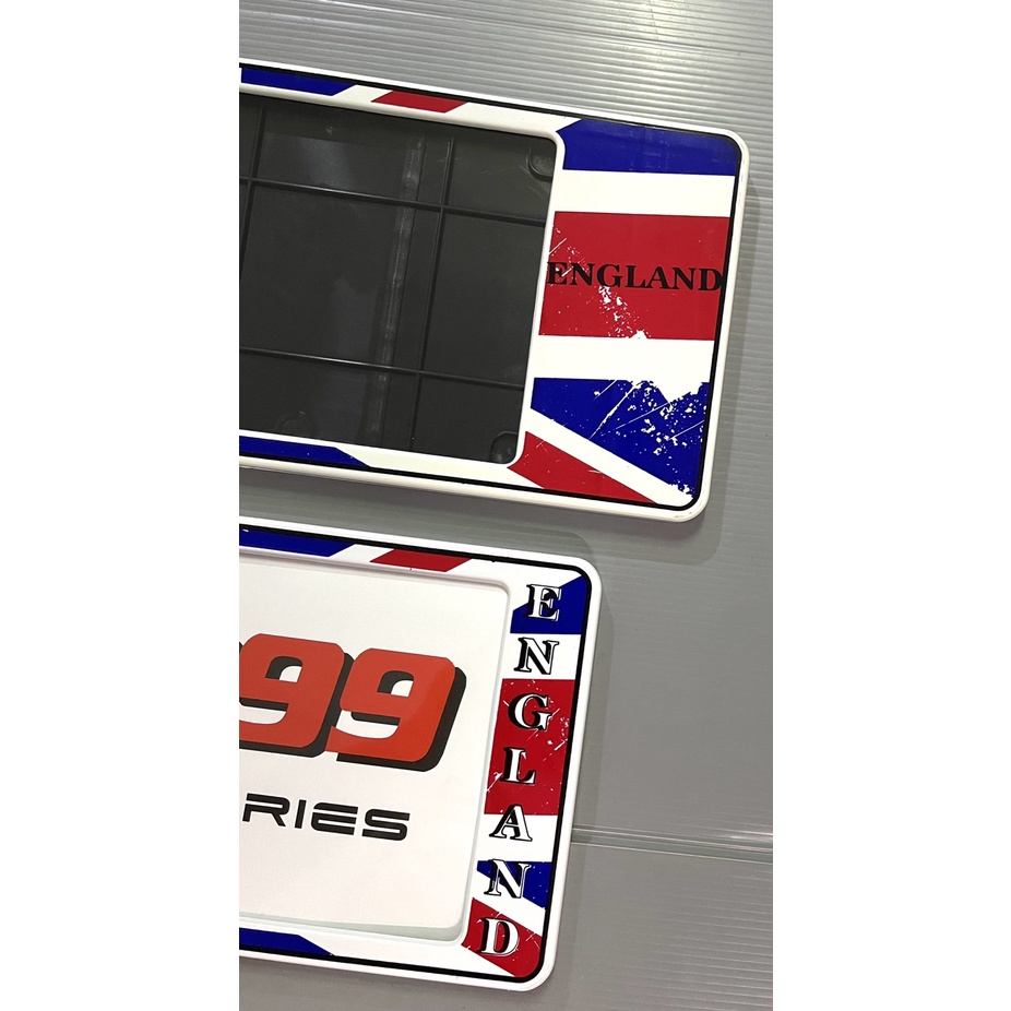 กรอบป้ายทะเบียนรถยนต์กันน้ำ ลายENGLAND ธงชาติอังกฤษ แพ๊คคู่ - รูปที่ 4