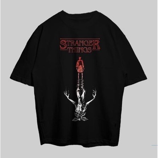 เสื้อยืดสีขาวเสื้อยืดแขนสั้น พิมพ์ลาย Vaba Stranger Thing ขนาดใหญ่ สําหรับผู้ชายS-4XL