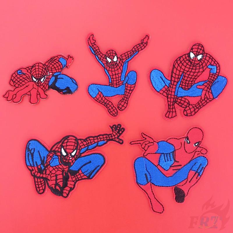 ☸ Marvel - แผ่นแปะ Superhero:Spider-Man ☸ แผ่นแพทช์รีดร้อน Diy สําหรับเย็บผ้า จํานวน 1 ชิ้น