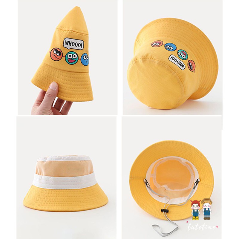 หมวกบัคเก็ต ลายการ์ตูน แฟชั่นฤดูร้อน สําหรับเด็กชายและเด็กหญิง
 - รูปที่ 2