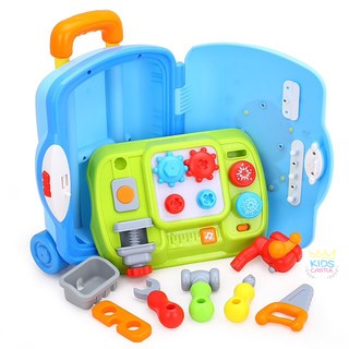 ชุดช่าง กล่องเครื่องมือช่าง ชุดกล่องเครื่องมือช่าง กระเป๋าลาก Huile Toys Tool Set