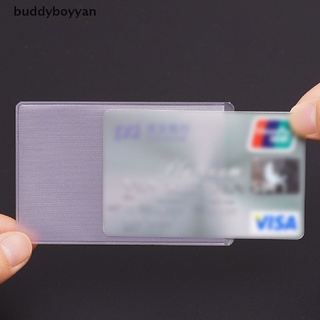 Bbth กระเป๋าใส่บัตรเครดิต PVC แบบใส กันน้ํา 10 ชิ้น