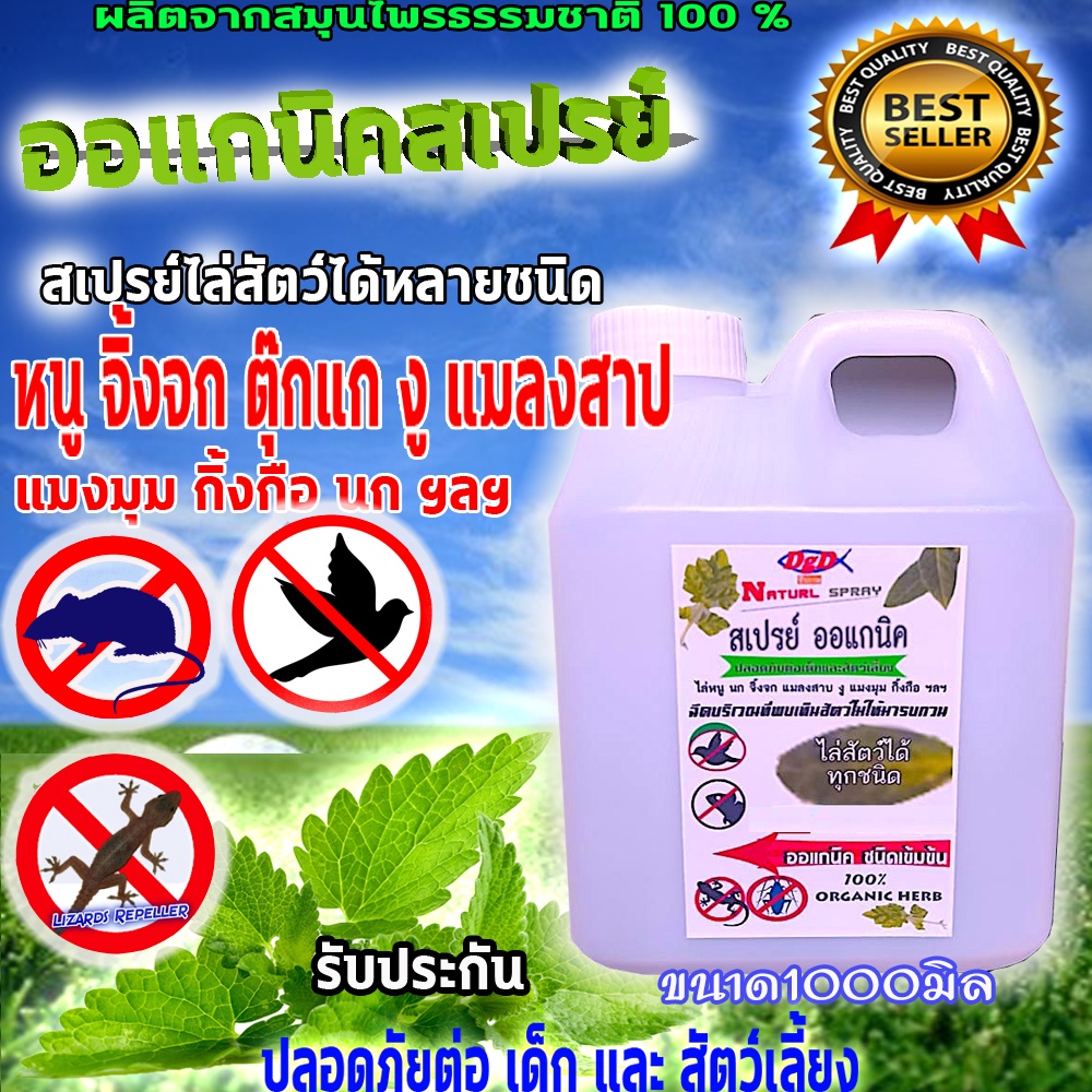 ไล่หนู  (RAT) (((( 1 ลิตร ))​) (OR-1) ​ไล่จิ้งจก (Lizard)ไล่ตุ๊กแก ไล่กระรอก นก แมลงสาบ ชนิดปลอดสารเ