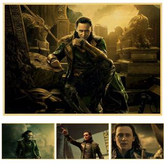 ขายดี โปสเตอร์ Tom Hiddleston Loki ภาพยนตร์ Star Propaganda คลาสสิก ย้อนยุค วินเทจ คราฟท์ ตกแต่งบ้าน โปสเตอร์