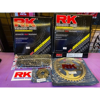 1. ชุดโซ่ สเตอร์หน้า-หลัง งานRK  CBR150R  Y11-16  โซ่ 428HSB สเตอร์หน้า15ฟัน สเตอร์หลัง43ฟัน ชุดSET RK