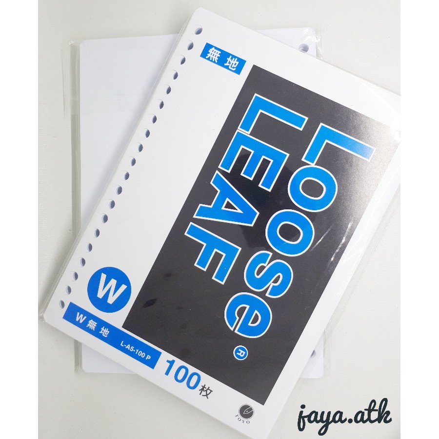 ใบหลวมธรรมดา 80 แกรม Toyo A5 100 แผ่น