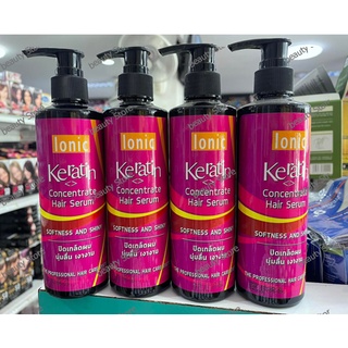 Ionic keratin concentrate hair serum ไอโอนิค เคราติน คอนเซนเทรต แฮร์ ซีรั่ม - อาหารผม 220 ml.