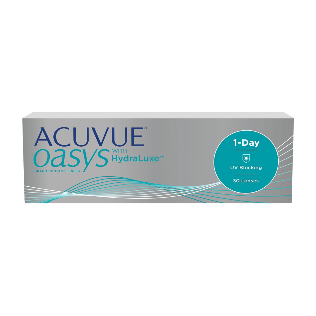 1 Day Acuvue Oasys (1 กล่อง 30 ชิ้น) ระบุค่าสายตาและBCในแชท หรือ หมายเหตุ