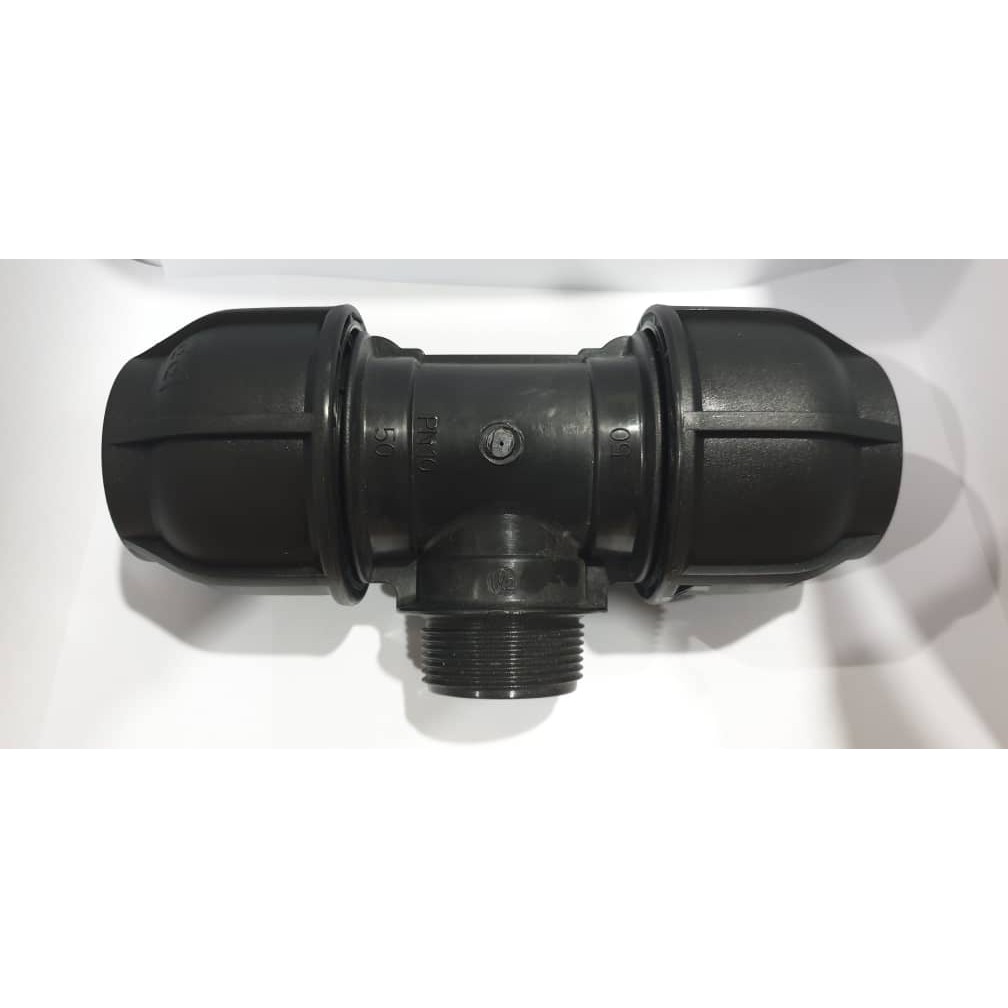 HDPE PIPE FITTINGS MAN TEE (MT) 32mm หรือ 50mm หรือ 63mm หรือ 75mm/90mm
