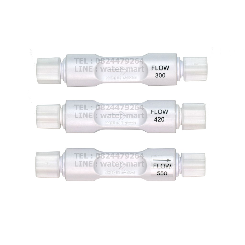 FLOW Restrictor โฟล์วน้ำทิ้ง โฟล์วจำกัดอัตราน้ำทิ้ง สำหรับระบบ RO