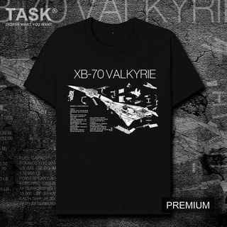 เสื้อยืดฤดูร้อนของผู้ชายUsaf XB-70 ใหม่ เสื้อยืดลําลอง ผ้าฝ้าย แขนสั้น คอกลม พิมพ์ลาย Valkyrie Strategic Bomber แฟชั่นฤด