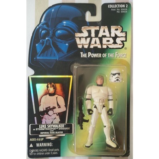 Star Wars The Power of the Force Luke Skywalker in Stormtrooper Disguise 3.75"(Hologram)