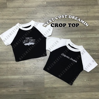 คุณผู้หญิง ® | California WEST COAST DREAMIN CROP TOP - เสื้อเชิ้ต RIB