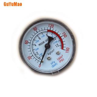 [GUYU] ใหม่ เครื่องวัดความดันอากาศ ไฮดรอลิค คอมเพรสเซอร์ 0-180PSI 0-12Bar