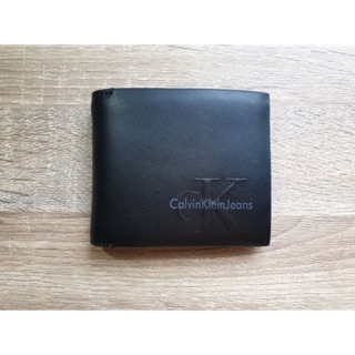 🧚‍♀️ CALVIN KLEIN WALLET 🧚‍♀️กระเป๋าสตางค์แบบพับ2ตอน สีดำ