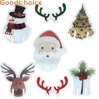 【Good】10x Christmas Cup Card Christmas Decorations Santa Hat Wine Glass-Decor Xmas【Ready Stock】