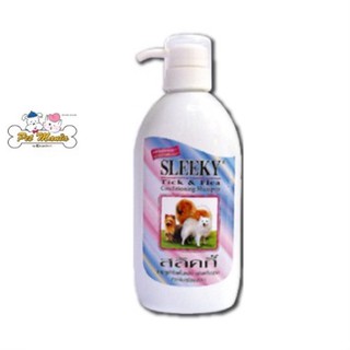 SLEEKYสลิคกี้แชมพูสำหรับสุนัขขนยาวป้องกันเห็บหมัด 600 CC.