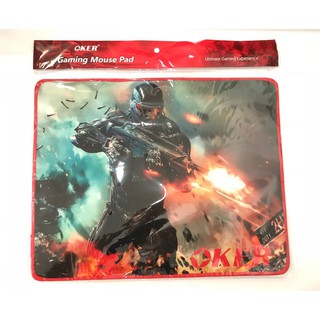 OKER Mouse PAD แผ่นรองเมาส์  แผ่นใหญ่ 35x28cm รุ่น PA-201