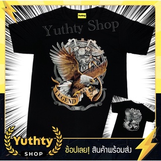 เสื้อยืด ลายนกอินทรีย์ ไม่มีตะเข็บข้าง ใส่ได้ทั้งชายและหญิง