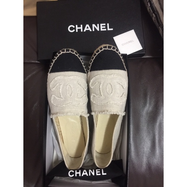 รองเท้า Chanel espadrille ของแท้ สภาพใหม่