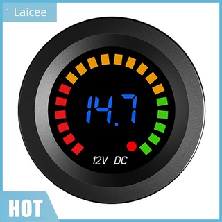 LED Digital Color Display Voltmeter Volt Panel Meter for 12V Car Motorcycle