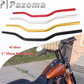 PA Club สำหรับรถจักรยานยนต์25Mm Retro Handlebar พวงมาลัย Vintage Handle Bar สำหรับ Harley Dyna Softail Sportster Bobber