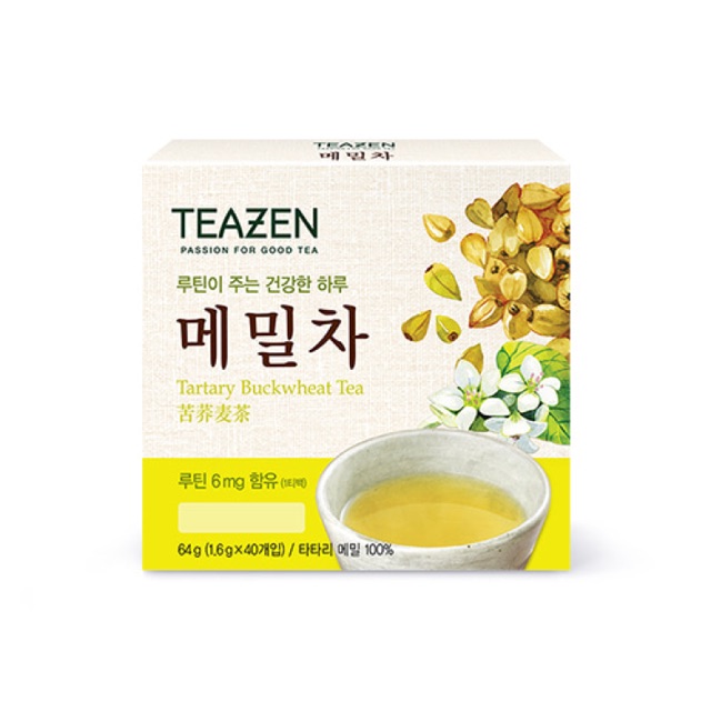 ชาบัควีท Buckwheat Teazen ลดไขมัน นำเข้าจากเกาหลี 💯%