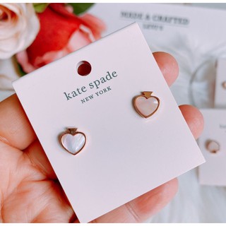 🎀 ส่งฟรี ต่างหู Kate Spade รูปใบโพธ์ แบบแป้น มาพร้อมถุงผ้า O0RU2880