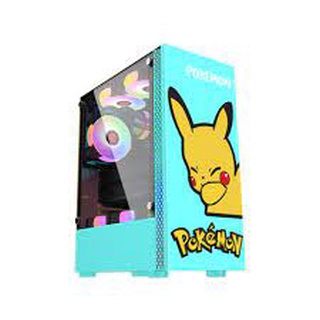 เคสคอมพิวเตอร์ แบบใส เต็มด้าน ลายเกม xyzcase Pikachu Armor Hatsune Host ATX