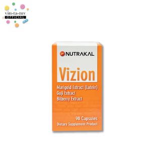 Nutrakal(นูทราแคล) Vizion ขนาด 90 แคปซูล ช่วยบำรุงและปกป้องดวงตาจากภายใน [EXP.05/2023]