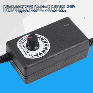 Industrial Shop อะแดปเตอร์มอเตอร์พาวเวอร์ซัพพลาย Ac To Dc Adapter 3`12V 2A ปรับได้พร้อมปลั๊ก Us 110-240V