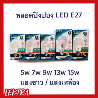 หลอดไฟ LED หลอดปิงปอง ขั้วE27 LED BULB 5W 7W 9W 13W 15W IWACHI แสงขาว แสงเหลือง