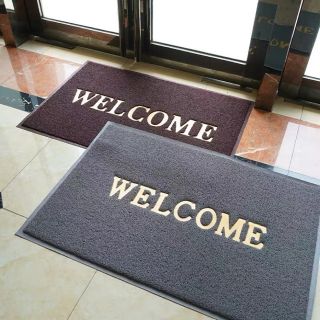 พรมเช็ดเท้า PVC ลาย Welcome  มี 4 ขนาด สินค้าพร้อมส่ง